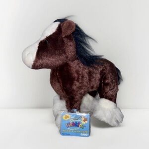 VINTAGE Webkinz Clydesdale Horse Stuffed Animal HM139 Tags Attached  NEW!!!